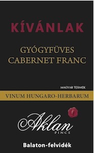 Kívánlak, gyógyfüves Cabernet Franc - Aklan Pince